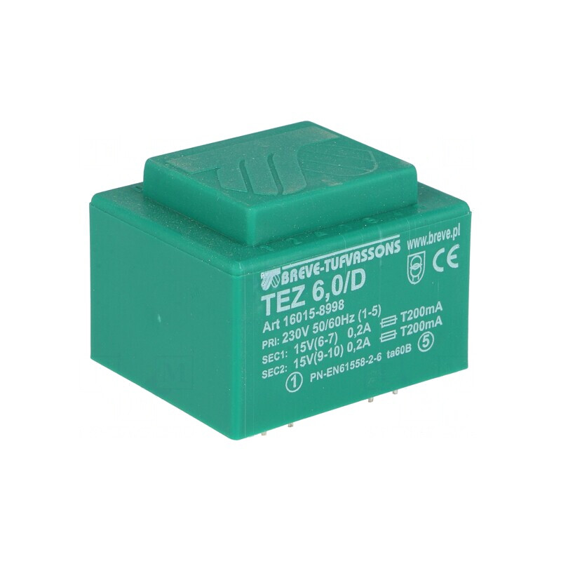 Transformator Încapsulat 6VA 230VAC 15V PCB | Electronic-mag.ro | Componente Electronice Transformator Încapsulat 6VA 230VAC 15V PCB | Electronic-mag.ro | Componente Electronice