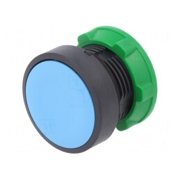 Comutator Apăsare 22mm Albastru | Electronic-mag.ro | Componente Electronice