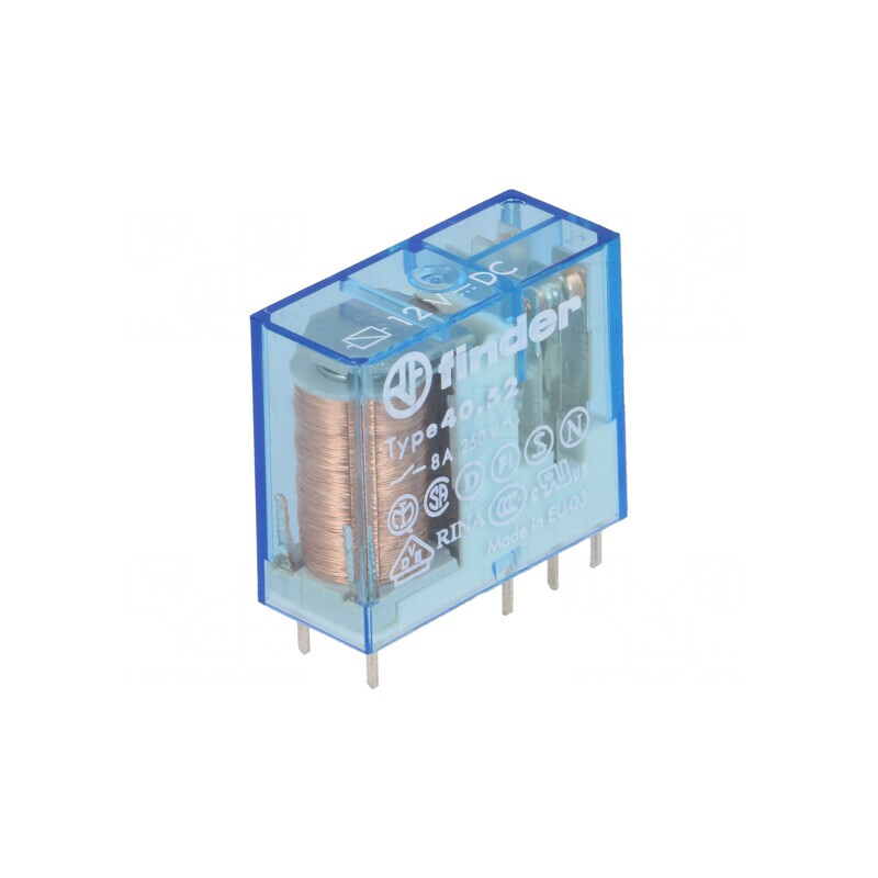 Releu Electromagnetic DPDT 12VDC 15A | Electronic-mag.ro | Componente Electronice