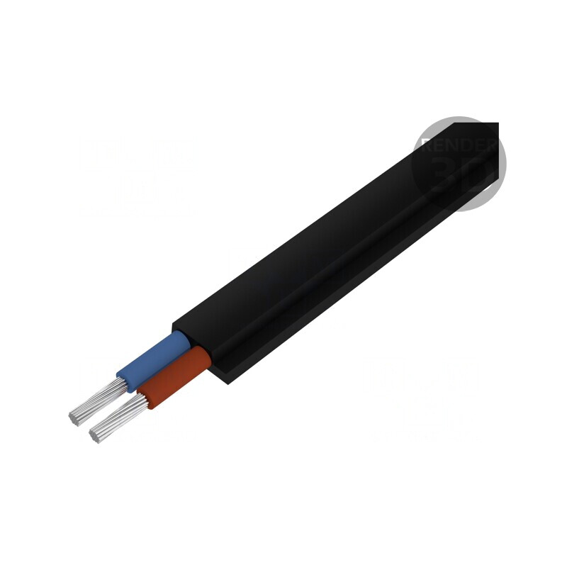 Cablu Electric 2x2,5mm² Cu Neecranat Gumat Negru 300V | Electronic-mag.ro | Componente Electronice