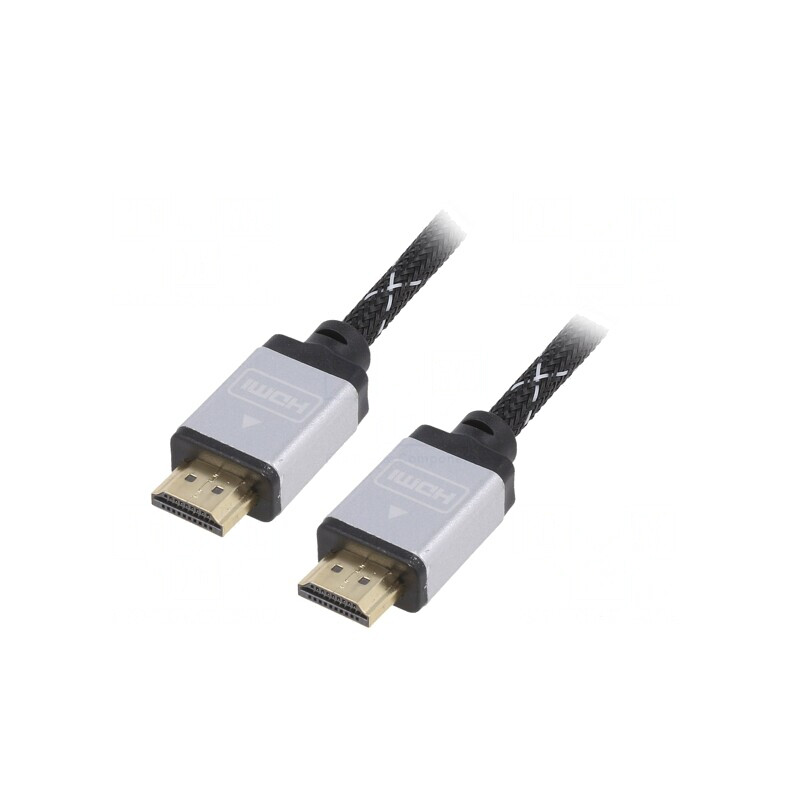 Cablu HDMI 2.0 Textil 1.5m Negru | Electronic-mag.ro | Componente Electronice