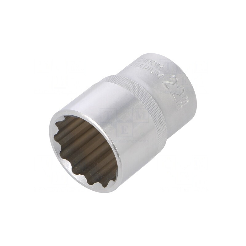 Tubulară 1/2 22mm Oțel Crom-Vanadium 12 Puncte | Electronic-mag.ro | Componente Electronice