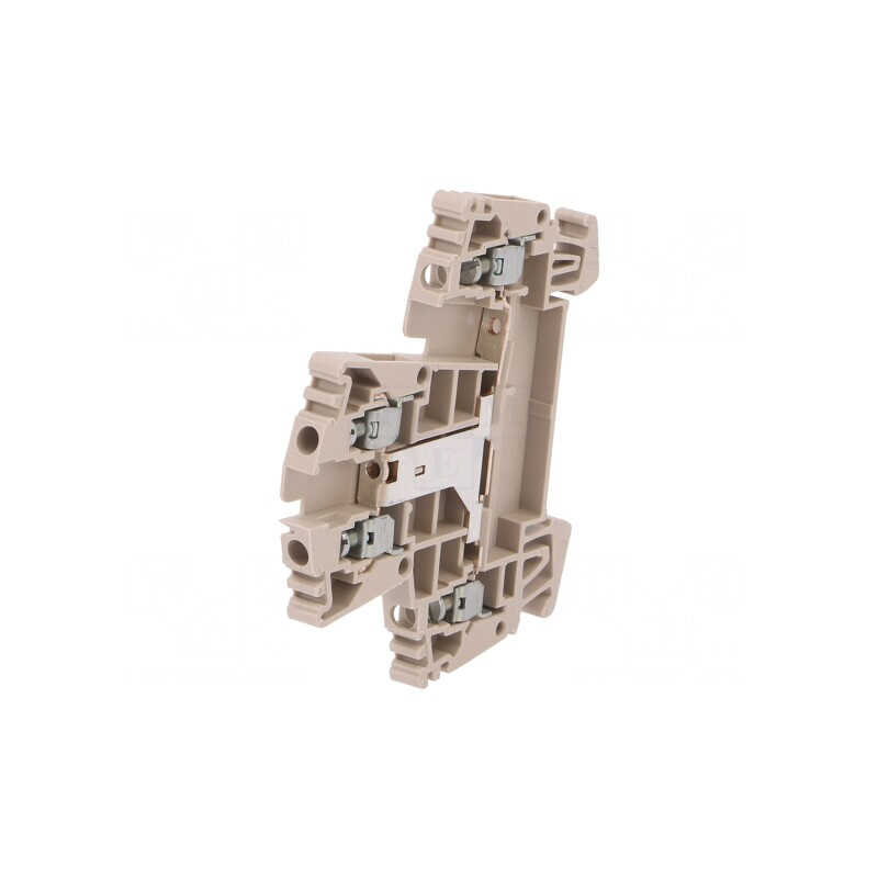 Conector Îmbinare Șine 2.5mm2 4 Borne Bej 5.1mm | Electronic-mag.ro | Componente Electronice