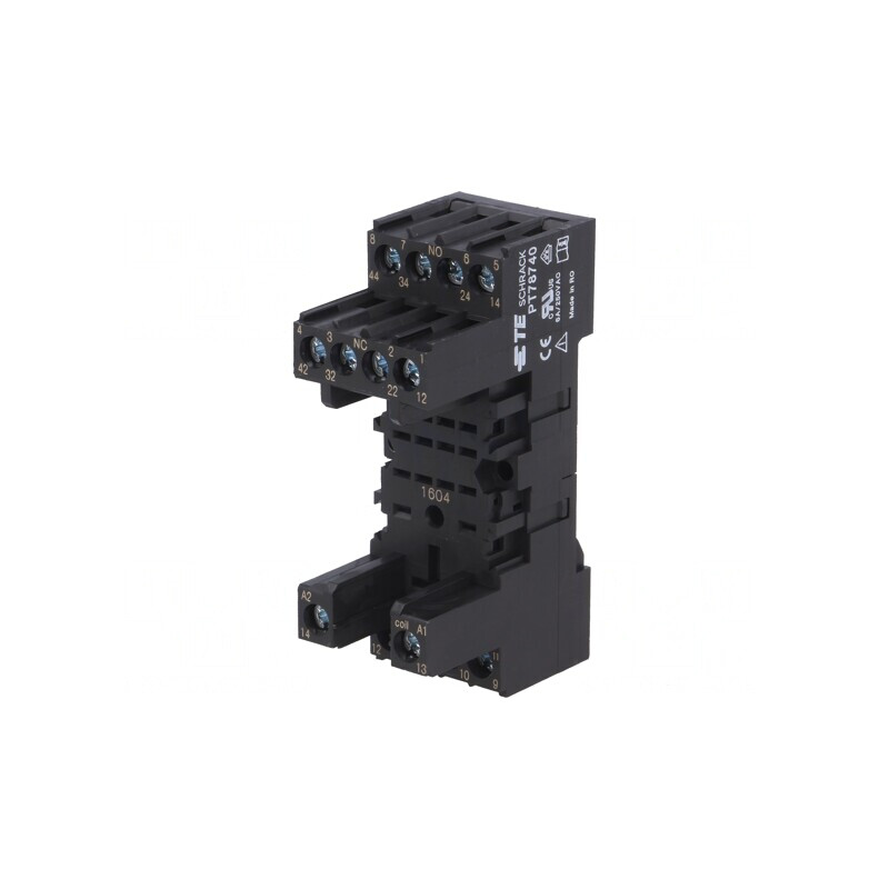 Stativ pentru șină DIN cu cleme și șurub 250VAC 14 12A | Electronic-mag.ro | Componente Electronice Stativ pentru șină DIN cu cleme și șurub 250VAC 14 12A | Electronic-mag.ro | Componente Electronice
