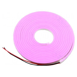 Bandă LED NEON Roz 24V 8W/m IP65 | Electronic-mag.ro | Componente Electronice
