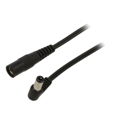 Cablu DC 5,5/2,5 mm în unghi 2x0,5mm2 | Electronic-mag.ro | Componente Electronice
