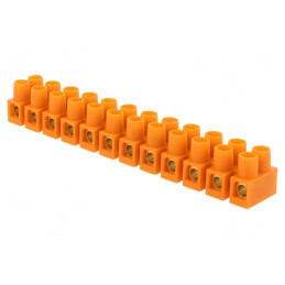 Regletă de Conexiuni cu Șurub 16mm2 76A 12 Piste | Electronic-mag.ro | Componente Electronice