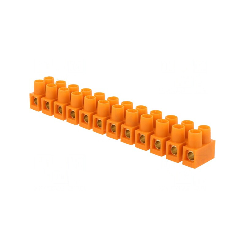 Regletă de Conexiuni cu Șurub 16mm2 76A 12 Piste | Electronic-mag.ro | Componente Electronice