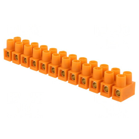 Regletă de Conexiuni cu Șurub 16mm2 76A 12 Piste | Electronic-mag.ro | Componente Electronice