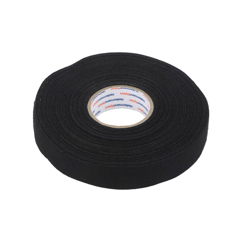 Bandă Textilă Neagră 19mm x 25m | Electronic-mag.ro | Componente Electronice