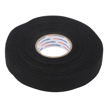 Bandă Textilă Neagră 19mm x 25m | Electronic-mag.ro | Componente Electronice