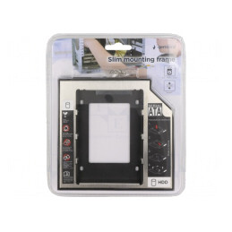 Carcasă Hard Discuri 2.5 Metalică 130x127x12.7mm | Electronic-mag.ro | Componente Electronice