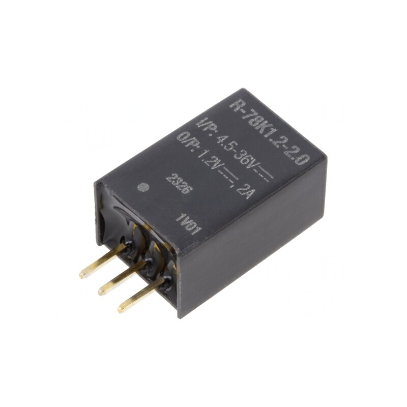 Convertor DC/DC 4.5-36V la 1.2V 2A SIP3 THT | Electronic-mag.ro | Componente Electronice