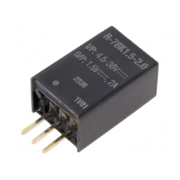 Convertor DC/DC 4.5-36V la 1.5V 2A SIP3 THT | Electronic-mag.ro | Componente Electronice