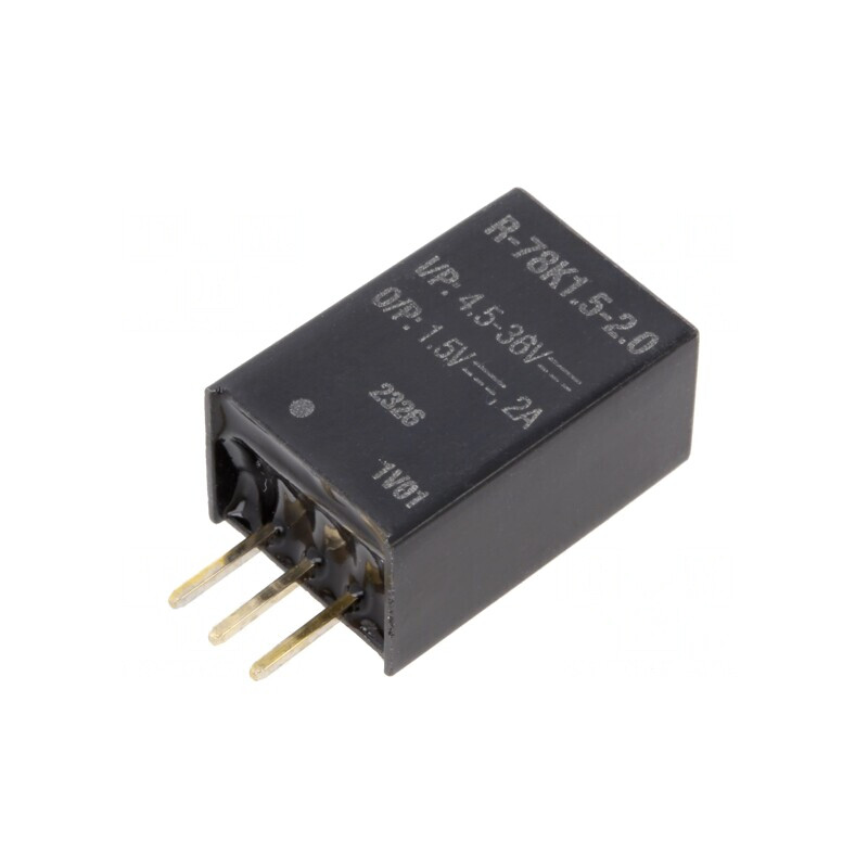 Convertor DC/DC 4.5-36V la 1.5V 2A SIP3 THT | Electronic-mag.ro | Componente Electronice