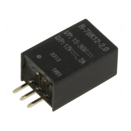 Convertor DC/DC 14-36V la 12V 2A SIP3 THT | Electronic-mag.ro | Componente Electronice