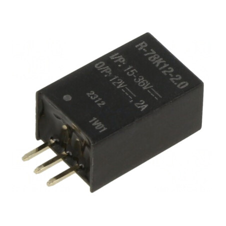 Convertor DC/DC 14-36V la 12V 2A SIP3 THT | Electronic-mag.ro | Componente Electronice