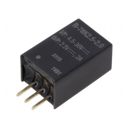 Convertor DC/DC 4,5-36V la 2,5V 2A SIP3 THT | Electronic-mag.ro | Componente Electronice