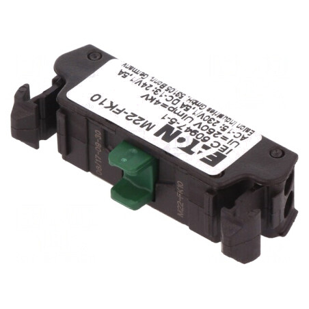 Element de contact 22mm RMQ-Titan cu cleme cu arc | Electronic-mag.ro | Componente Electronice