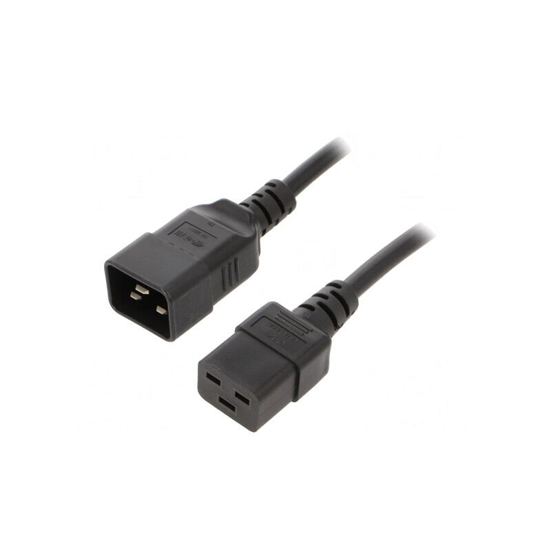 Cablu Alimentare IEC C19 Mamă la IEC C20 Tată 1m Negru 16A | Electronic-mag.ro | Componente Electronice Cablu Alimentare IEC C19 Mamă la IEC C20 Tată 1m Negru 16A | Electronic-mag.ro | Componente Electronice