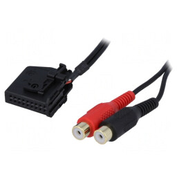 Adaptor Aux RCA 0,8m compatibil Seat VW Škoda Navigație MFD2 RNS RNS2 | Electronic-mag.ro | Componente Electronice