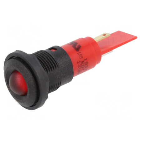 Lampă LED Roșie 12V 16mm | Electronic-mag.ro | Componente Electronice