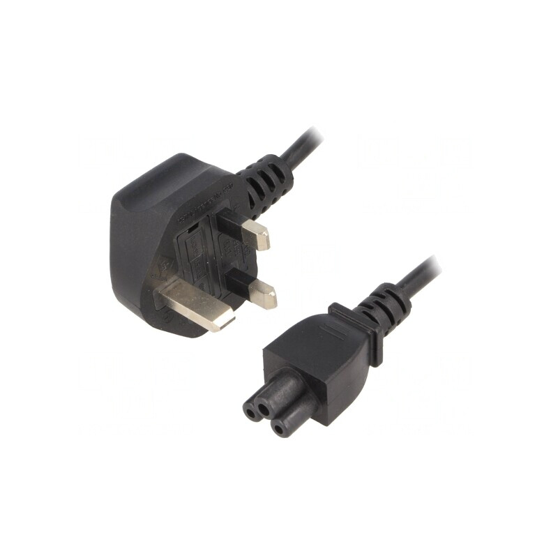Cablu Alimentare 1.8m Negru 3x0.75mm2 BS 1363 la IEC C5 | Electronic-mag.ro | Componente Electronice Cablu Alimentare 1.8m Negru 3x0.75mm2 BS 1363 la IEC C5 | Electronic-mag.ro | Componente Electronice