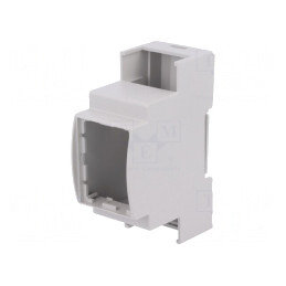 Carcasă pentru șină DIN, gri, 90.5mm x 36.3mm x 62mm | Electronic-mag.ro | Componente Electronice