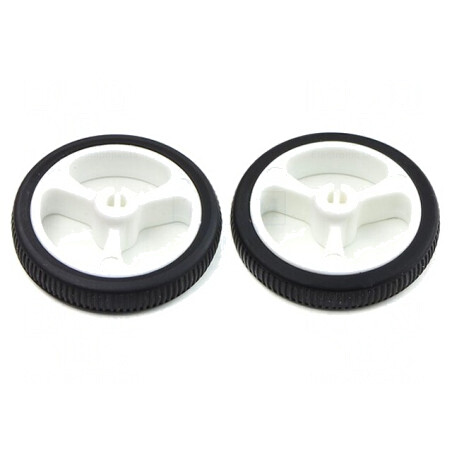 Ax albă cu crestătură D și împingere, Ø 32mm, Diam. 3mm | Electronic-mag.ro | Componente Electronice