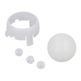 Roți cu Bilă 25,4mm Carcasă Albă | Electronic-mag.ro | Componente Electronice
