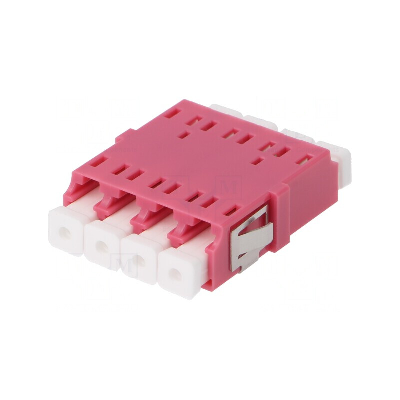 Conector Fibră Optică Quad Multimod LC Mamă | Electronic-mag.ro | Componente Electronice