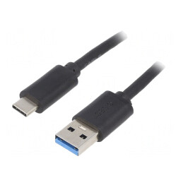 Cablu USB 3.1 A la C 1,8m Negru | Electronic-mag.ro | Componente Electronice