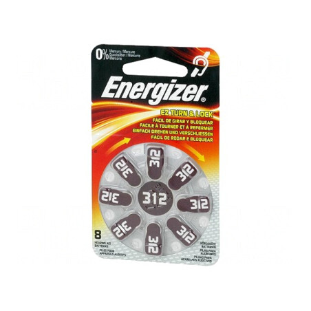 Baterie zinc-aer 1,4V AC312, 8 buc. | Electronic-mag.ro | Componente Electronice