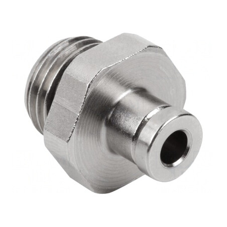 Racord Push-In Drept G1/4-AG 4mm Alamă Nichelată | Electronic-mag.ro | Componente Electronice
