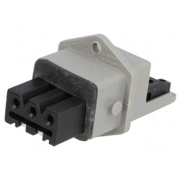 Conector dreptunghiular ST soclu mamă 3 pini cositorit IP54 | Electronic-mag.ro | Componente Electronice