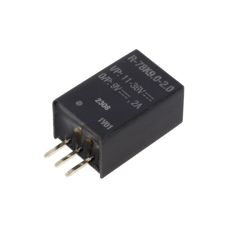 Convertor DC/DC 11-36V la 9V 2A SIP3 THT | Electronic-mag.ro | Componente Electronice