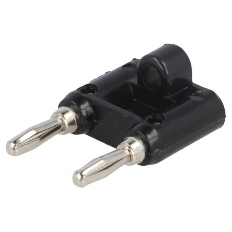 Conector Stacabil Banană 4mm Negru 15A (Set 2) | Electronic-mag.ro | Componente Electronice