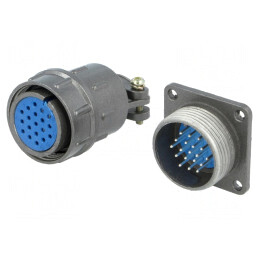 Conector Circular Soclu Mufă Tată Mamă 19 PIN 5A | Electronic-mag.ro | Componente Electronice
