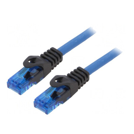 Patch cord U/UTP 6a albastru 3m 24AWG | Electronic-mag.ro | Componente Electronice