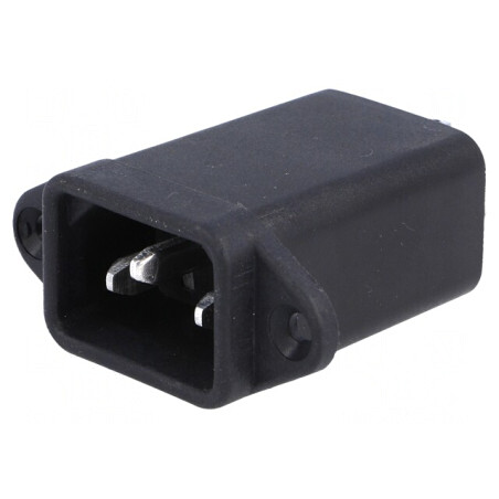 Conector Alimentare AC IEC 60320 1A 250V Lipire | Electronic-mag.ro | Componente Electronice