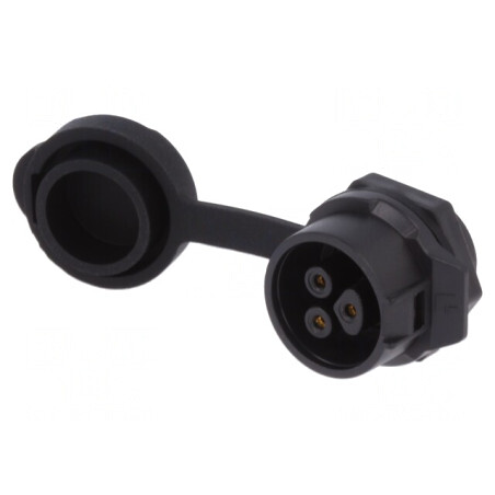 Conector Circular Soclu 16mm 3PIN Aurit Mamă | Electronic-mag.ro | Componente Electronice