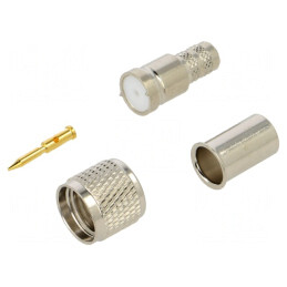 Mufă UHF Mini Tată Drept Aurită PTFE | Electronic-mag.ro | Componente Electronice