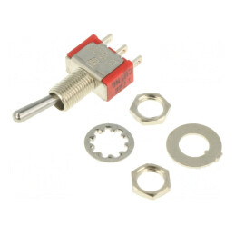 Comutator Basculant DPDT 2 Pozitii ON-ON 2A/250V 5A/28V | Electronic-mag.ro | Componente Electronice