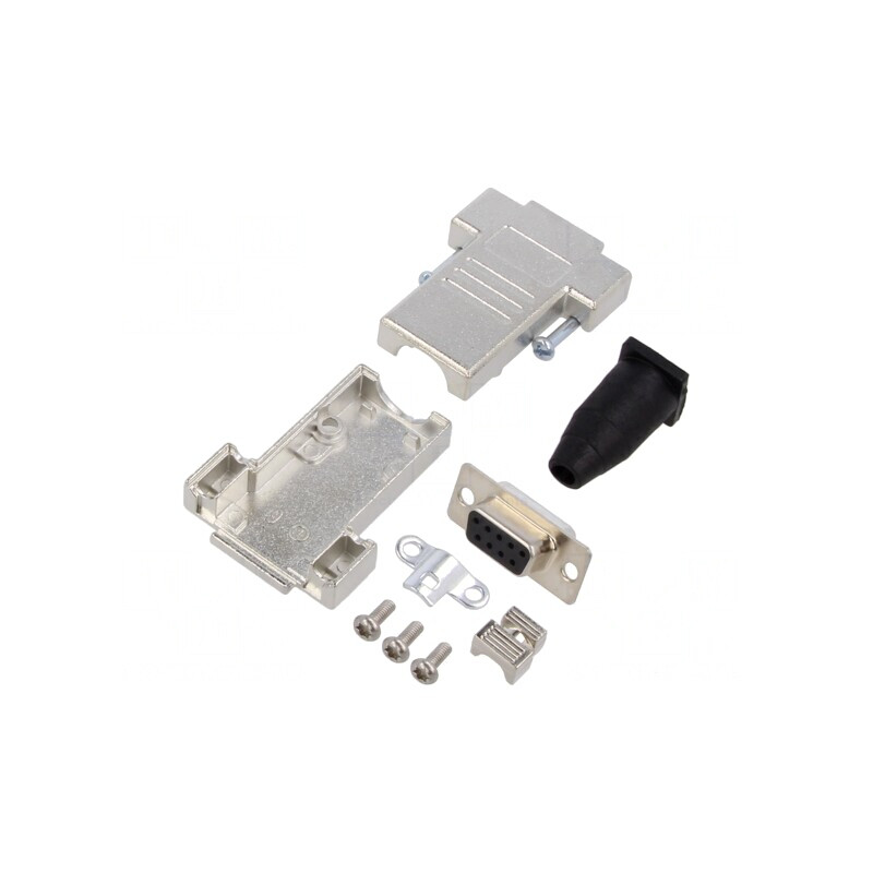 Conector D-Sub 9 PIN Mamă pentru Cablu - Negru | Electronic-mag.ro | Componente Electronice Conector D-Sub 9 PIN Mamă pentru Cablu - Negru | Electronic-mag.ro | Componente Electronice