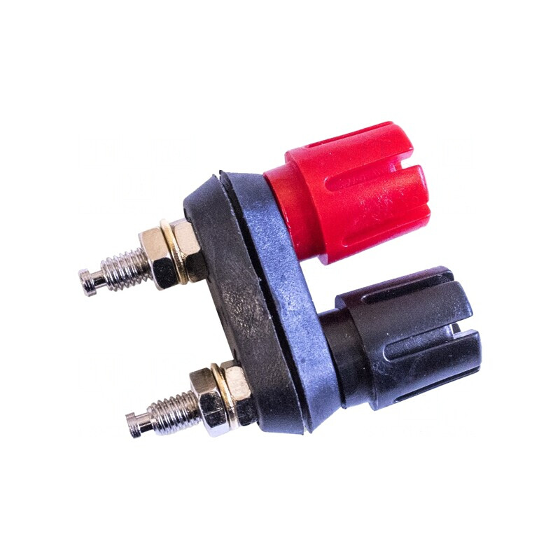 Conector Banană 4mm Negru 30A Panou Duble | Electronic-mag.ro | Componente Electronice