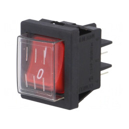 Întrerupător Basculant ON-OFF 16A 250V Roșu | Electronic-mag.ro | Componente Electronice