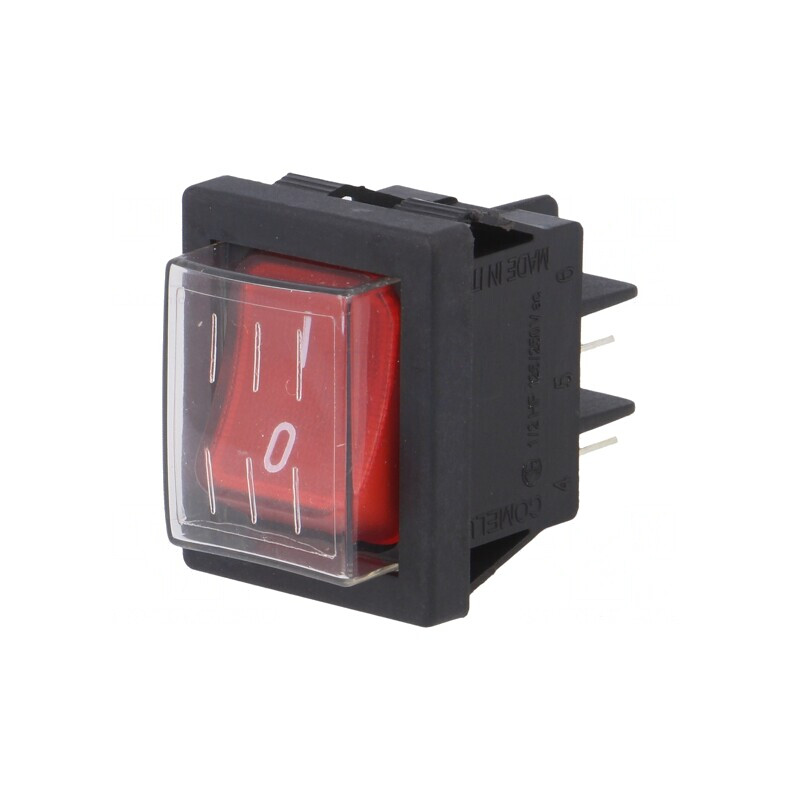 Întrerupător Basculant ON-OFF 16A 250V Roșu | Electronic-mag.ro | Componente Electronice