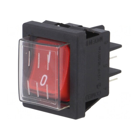 Întrerupător Basculant ON-OFF 16A 250V Roșu | Electronic-mag.ro | Componente Electronice