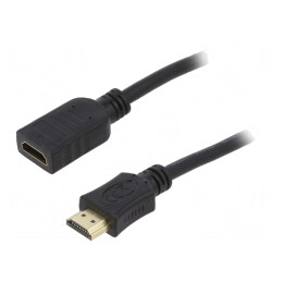 Cablu HDMI 2.0 3m Negru PVC | Electronic-mag.ro | Componente Electronice