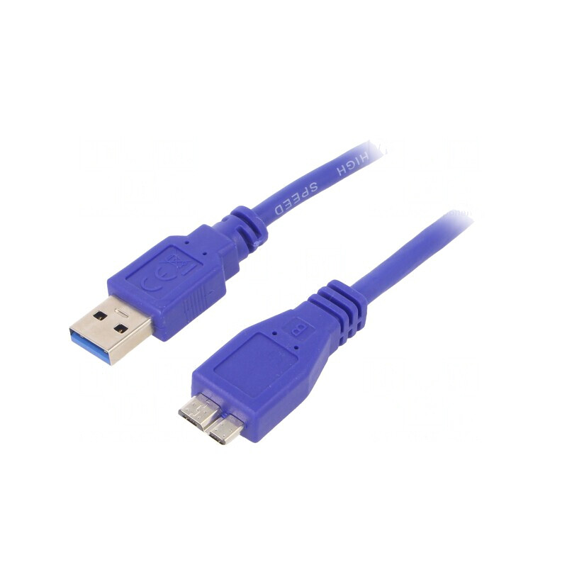Cablu USB 3.0 A la Micro B 3m Albastru | Electronic-mag.ro | Componente Electronice Cablu USB 3.0 A la Micro B 3m Albastru | Electronic-mag.ro | Componente Electronice